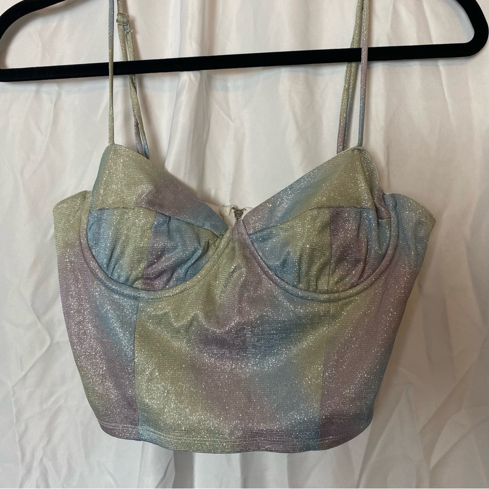 Blanc Colorful Corset Top